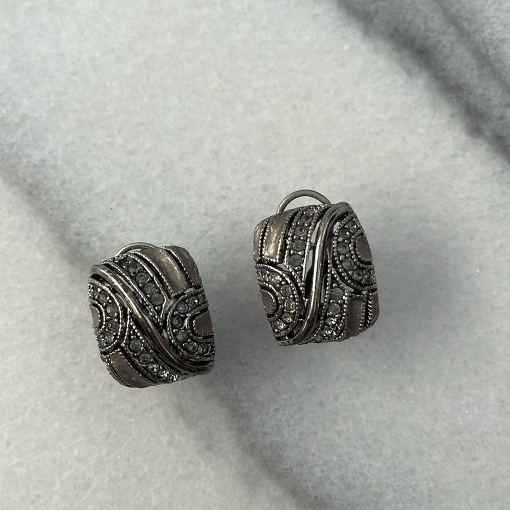 Silver Swarovski Earrings